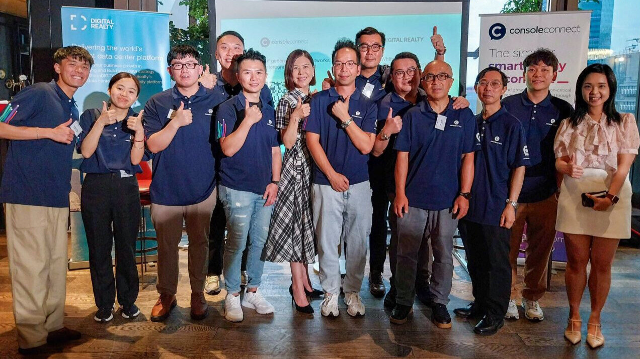 Digital Realty and Console Connect team photo at the event