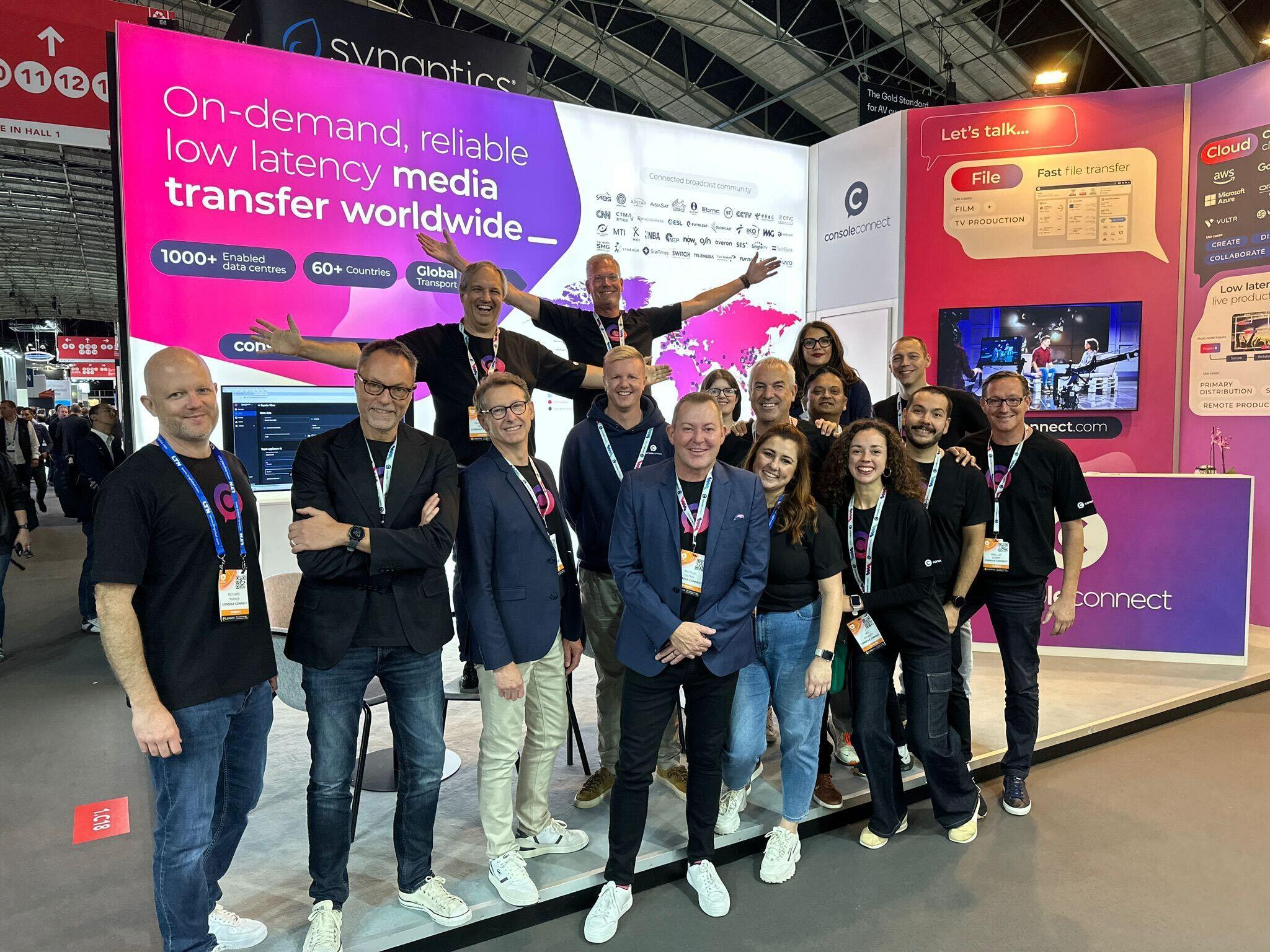 IBC 2024 team photo stand